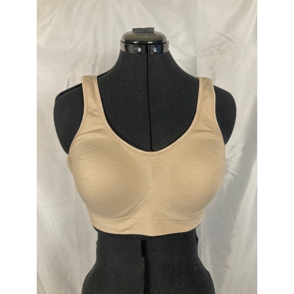 XL Bali Comfort Revolution Wireless Bra 3488 Tan Padded